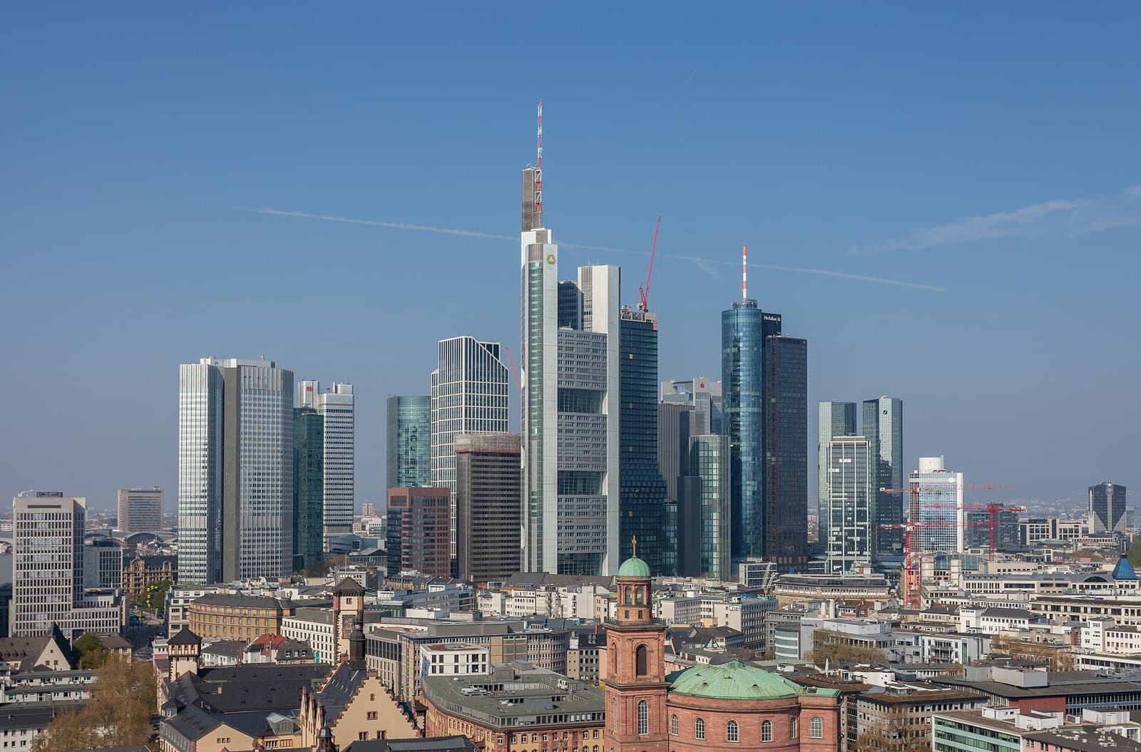 The Frankfurt skyline