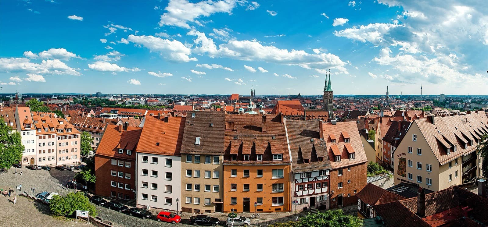 View over Nuremberg's old town